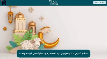 «حكم شرعي» الجمع بين نية الأضحية والعقيقة في ذبيحة واحدة